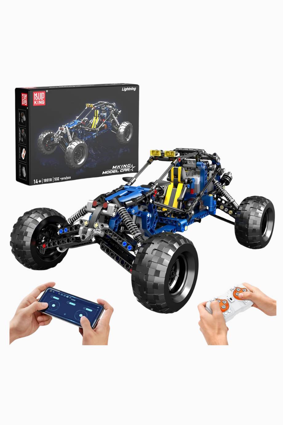 Off-Road RC Araba Yapım Seti 532 Parça Motorlu Buggy Modeli