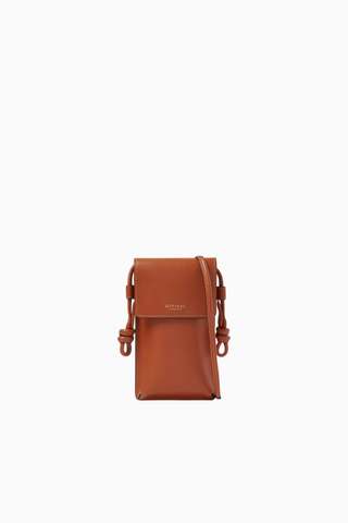 Ella Phone Pouch Siyah Deri Telefon Çantası Şık ve Fonksiyonel Günlük Kullanım İçin