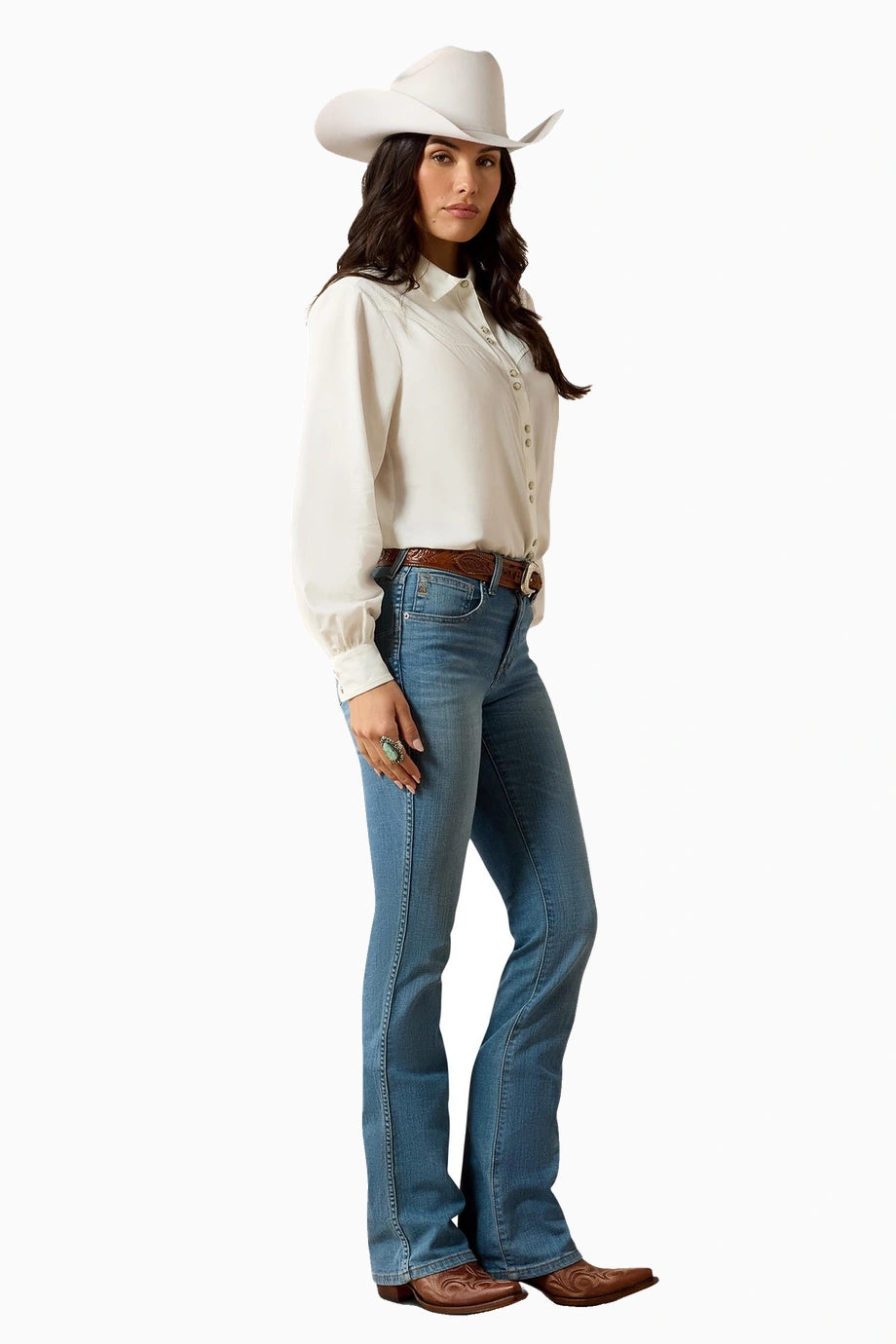 Lorena Kadın Yüksek Bel Bootcut Binici Jean Pantolon