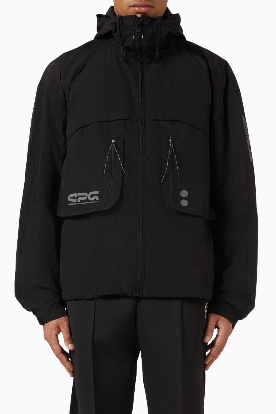 Supersonic Performance Nylon Teknik Erkek Ceket Siyah