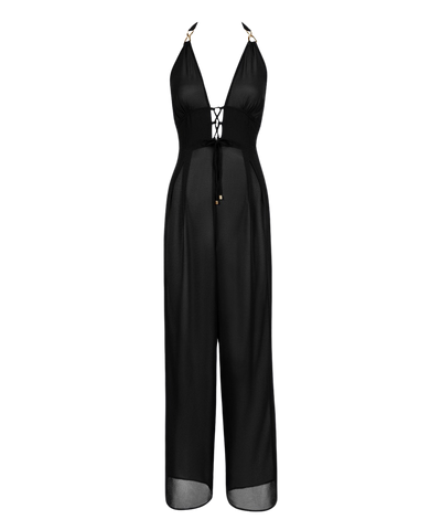 Beach Walk Tulum, Derin Dekolteli, Altın Detaylı, Şık Tasarım