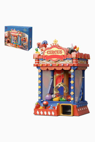 Retro Sirk Kavrama Makinesi Yapım Seti Işıklı ve Müzikli Arcade Model