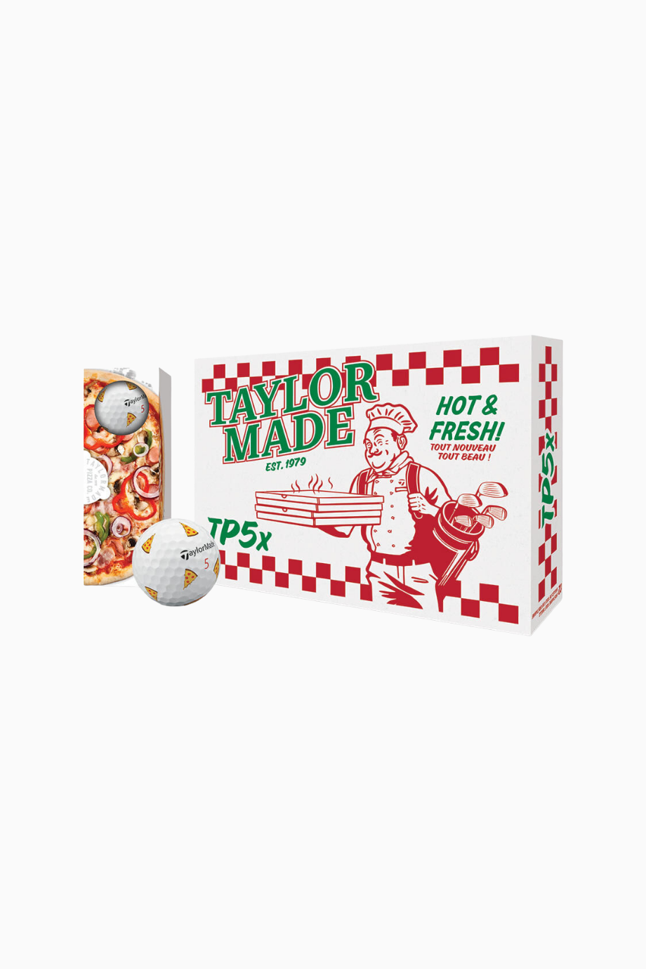 TP5x pix Pizza Party Golf Topu Eğlenceli Premium Seri