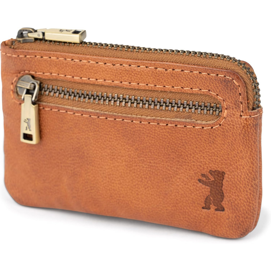 Deri RFID Korumalı Cüzdan, YKK Fermuar, Bitkisel Tabaklanmış Deri