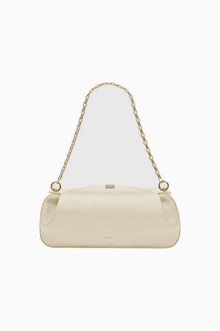 Oyster Pebble %100 Deri, Lüks İtalyan Gold Detaylı Clutch ve Omuz Çantası