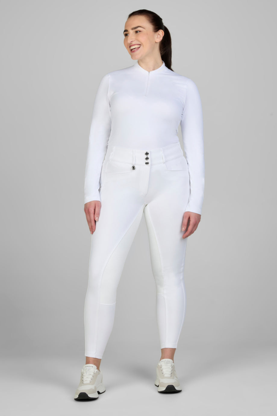 New Candela FlexTec Leather 3978 Lüks Yüksek Bel Kadın Binici Pantolonu