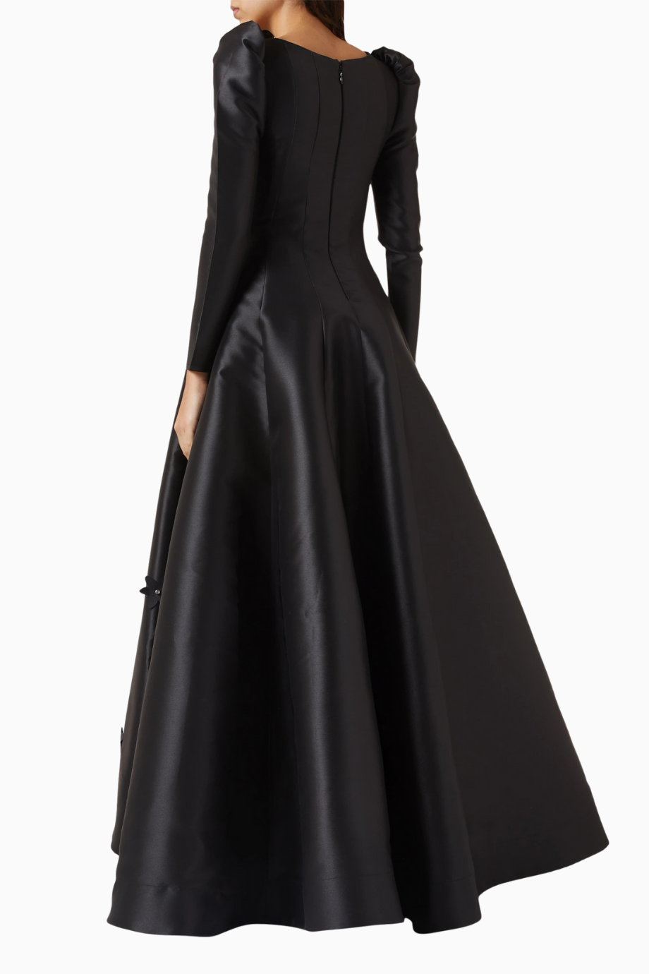 Embellished Kristal İşlemeli Saten Maxi Kadın Elbise