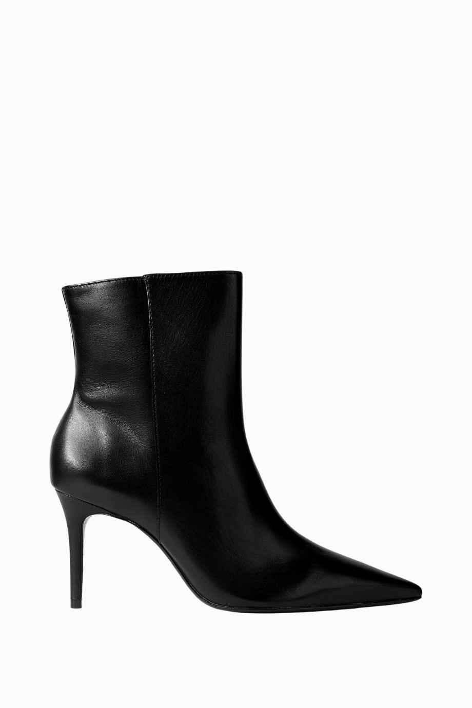 City Natural 85 Siyah Deri, Zarif ve Modern Topuklu Bot