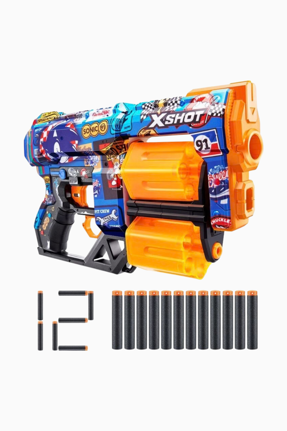 Zuru Skins Dread Sonic 12 Dart Kapasiteli Oyuncak Blaster