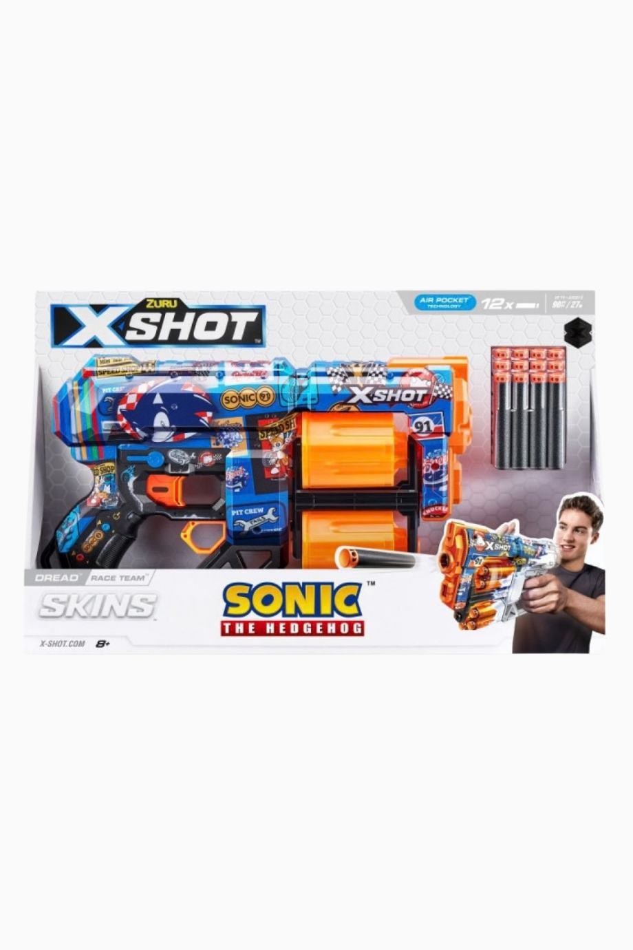 Zuru Skins Dread Sonic 12 Dart Kapasiteli Oyuncak Blaster