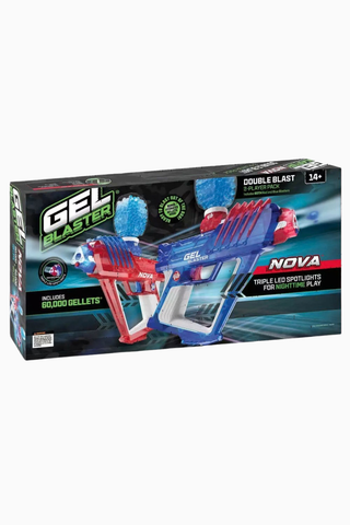 Nova Double Blast 2’li Jel Atıcı Oyuncu Seti, Kırmızı-Mavi