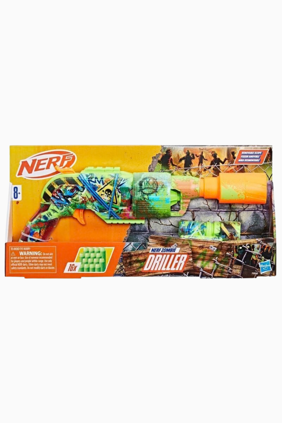 Nerf Zombie Driller 5 Dart Kapasiteli Aksesuarli Oyuncak Blaster