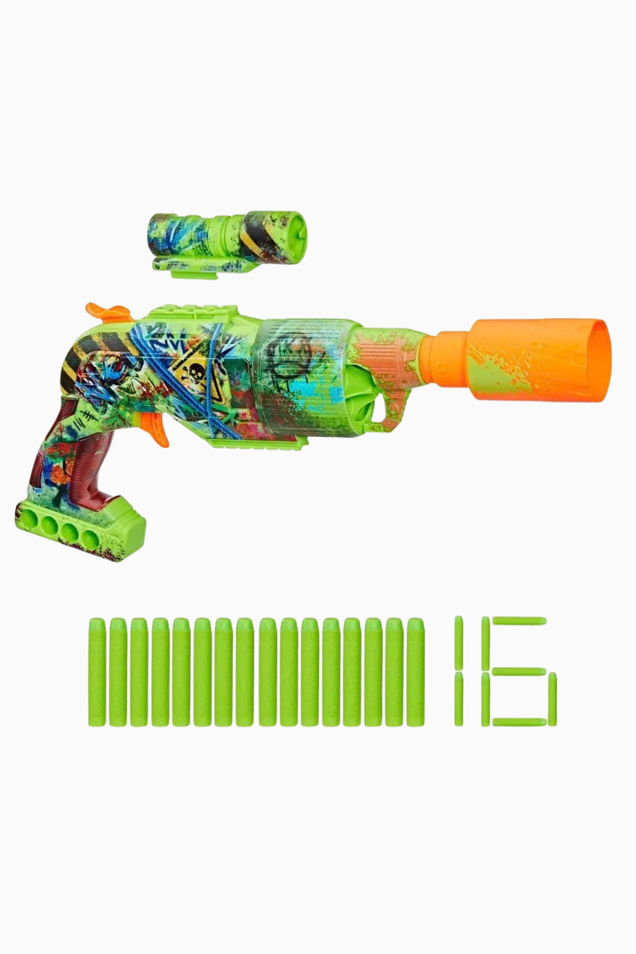 Nerf Zombie Driller 5 Dart Kapasiteli Aksesuarli Oyuncak Blaster