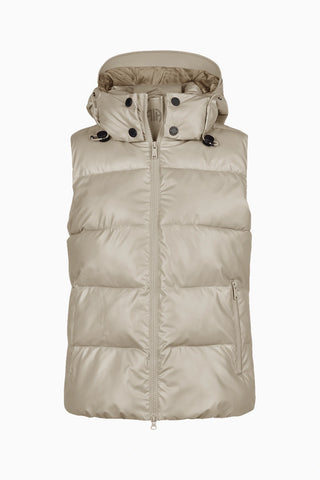 Quilted Vest 8004 Kapüşonlu Lüks Tasarım Spor Kadın Yelek