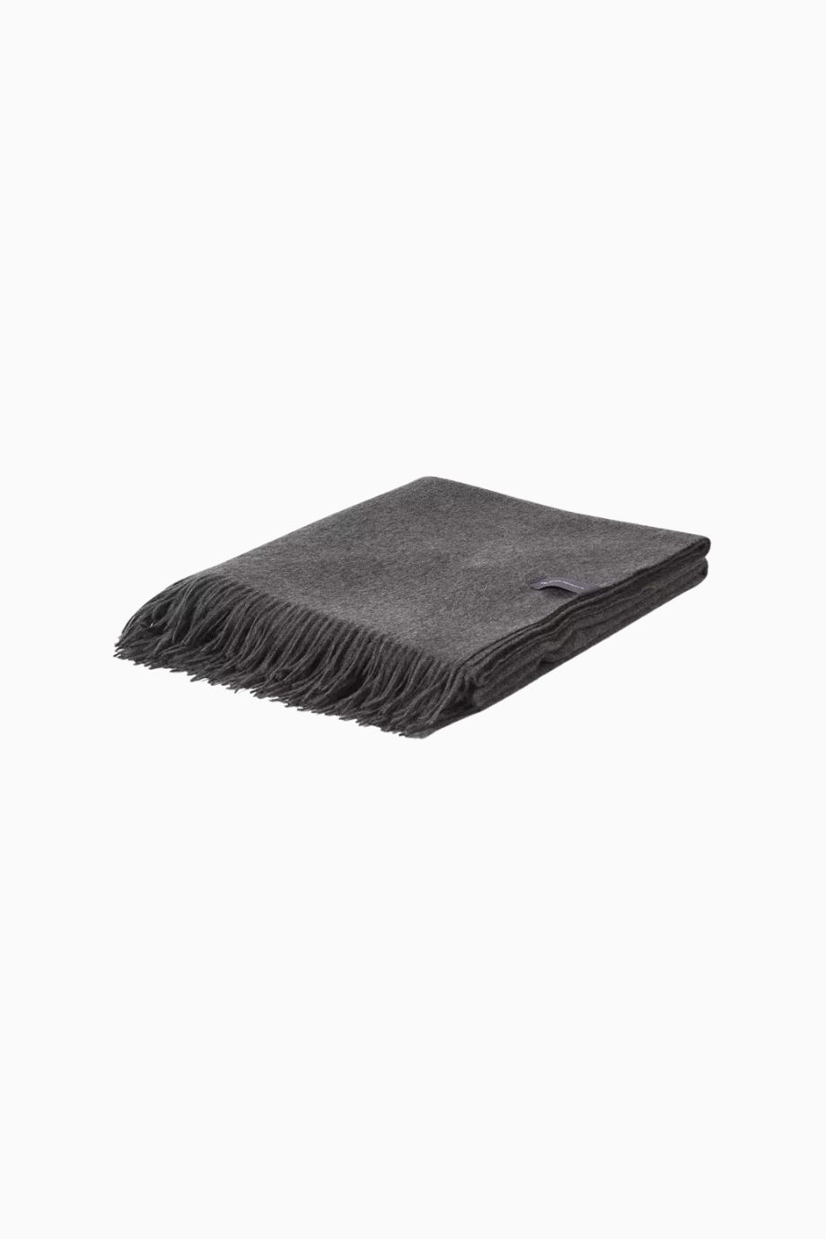 Cashmere Blanket, Charcoal Melange Kaşmir Battaniye