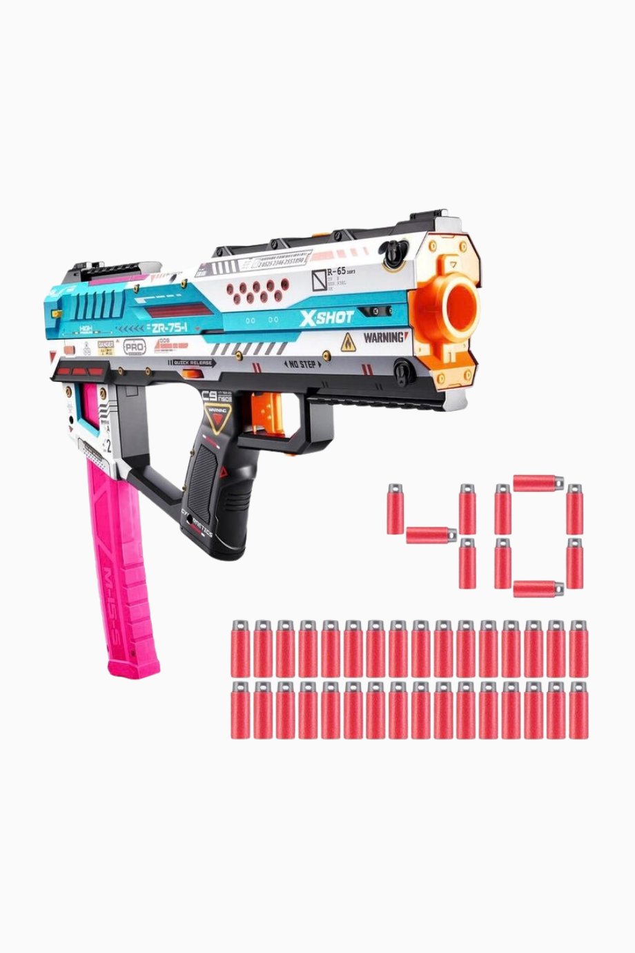 Skins Pro Pistol Fury-X S1 Yüksek Menzilli Oyuncak Dart Tabancası