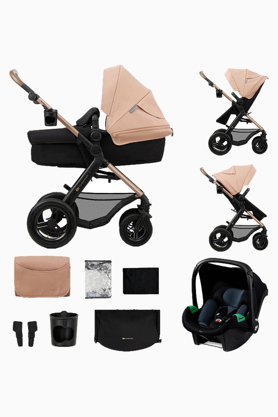 MOOV 2 AIR 3in1 Bebek Arabası MINK PRO Set