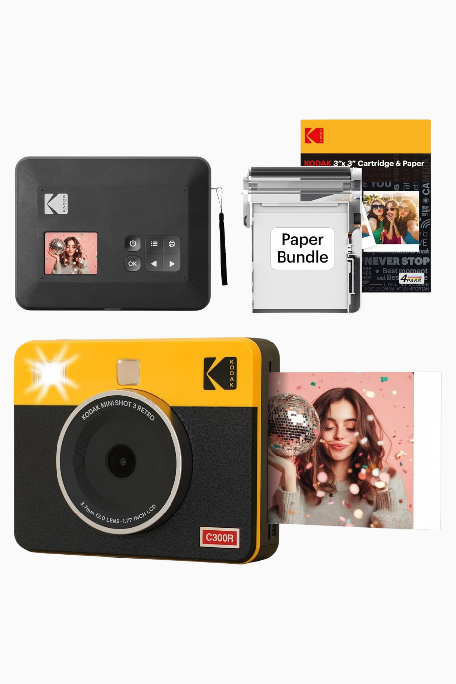 Mini Shot 3 Retro Anında Kamera ve Fotoğraf Yazıcı 3x3