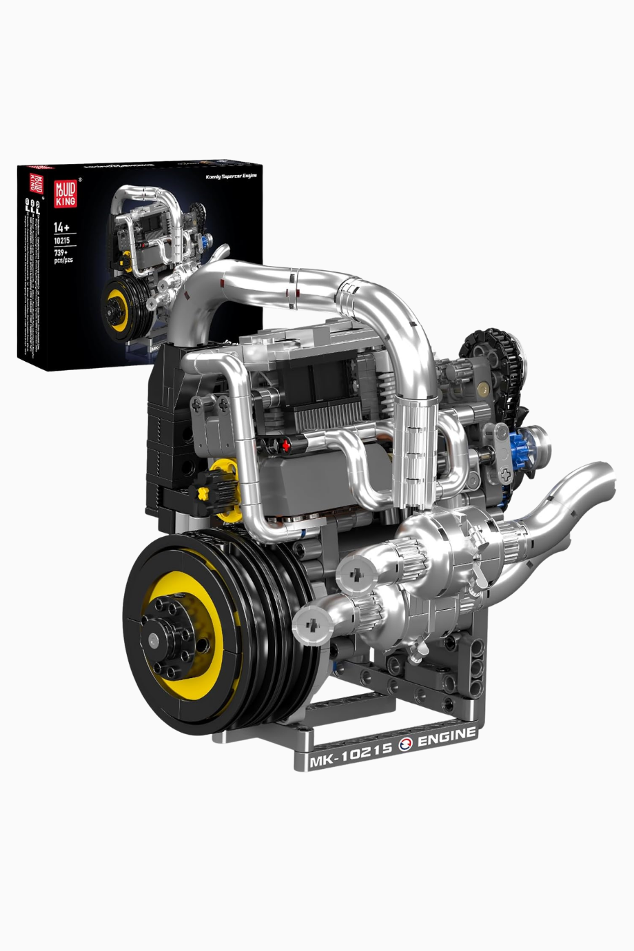 10215 V12 Motor Yapım Seti 739 Parça Koleksiyonluk Model