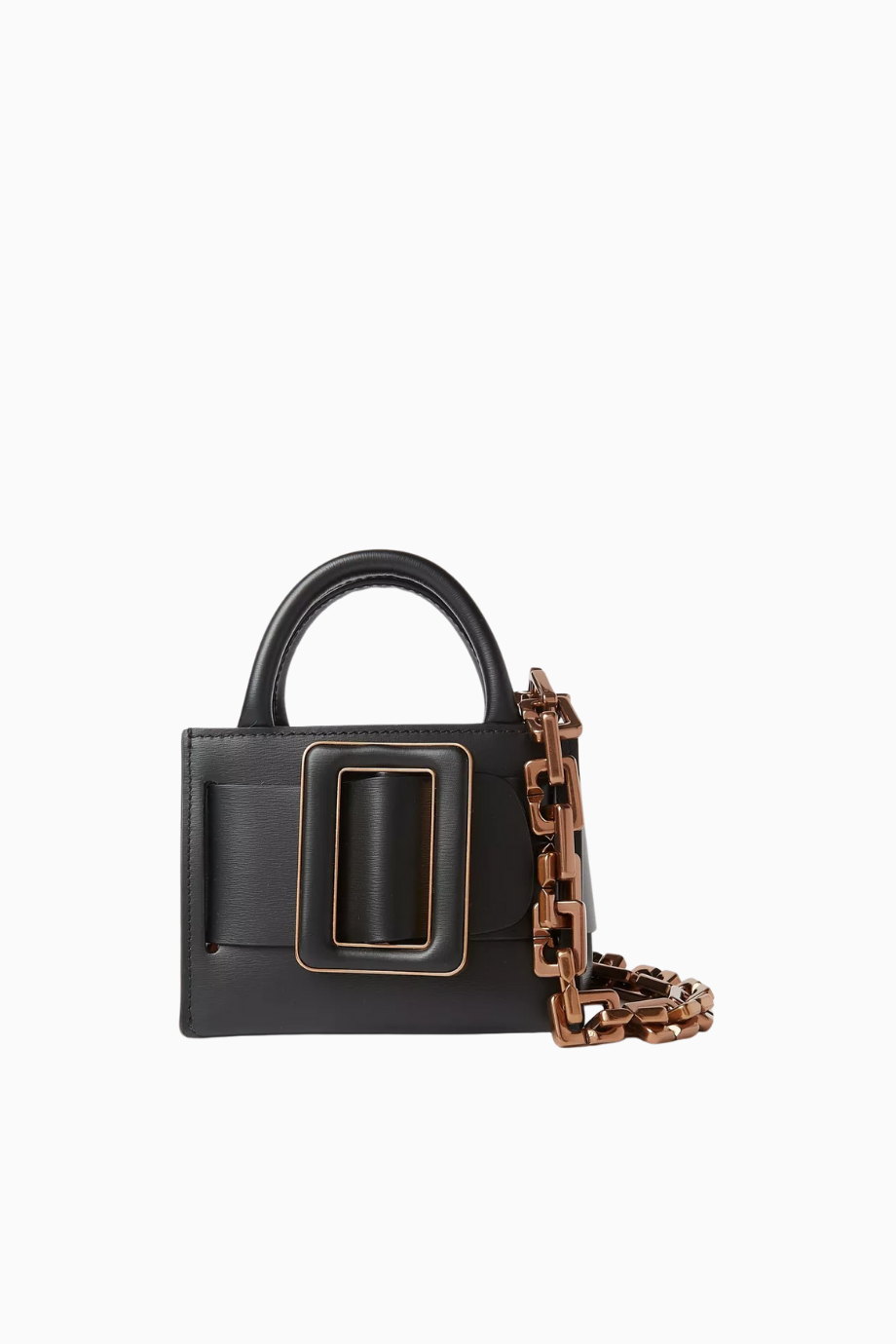 Micro Bobby Surreal Mini Calfskin, Deri Lüks Çanta ve Zincirli Omuz Askısı