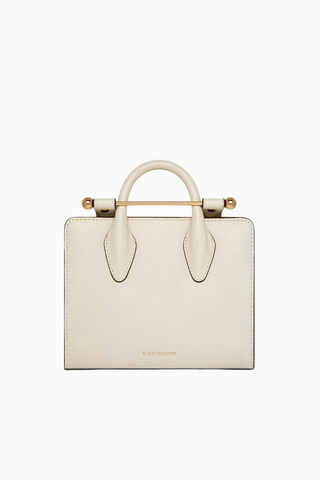 Mini Tote Vanilla Krem Smooth Calf, Deri Lüks  El Ve Omuz Çanta