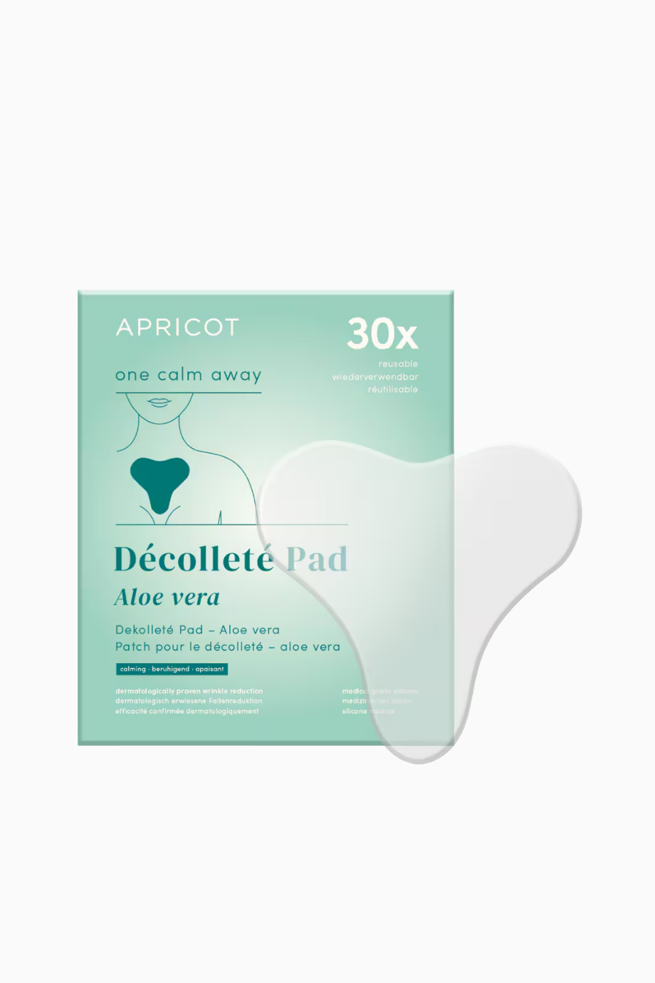 Aloe Veralı Yeniden Kullanılabilir Dekolte Pedi, Nemlendirici ve Kırışıklık Karşıtı Lüks Bakım