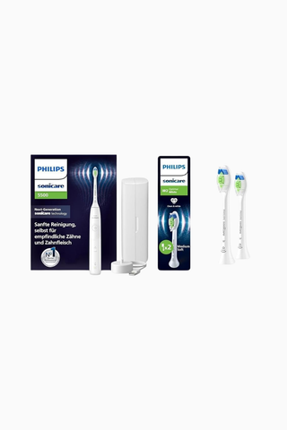 Sonicare 5500 Elektrikli Diş Fırçası + 3 Başlık Beyaz
