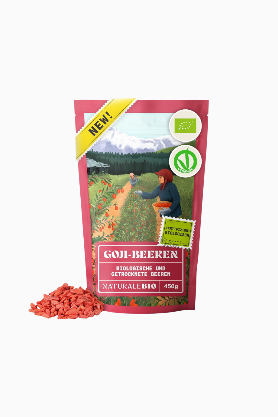 Goji Berries 450 g Organik Kurutulmuş Goji