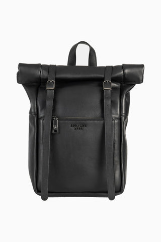 Lille Premium Hakiki Deri 15 İnç Laptop Bölmeli Roll Top Unisex Sırt Çantası