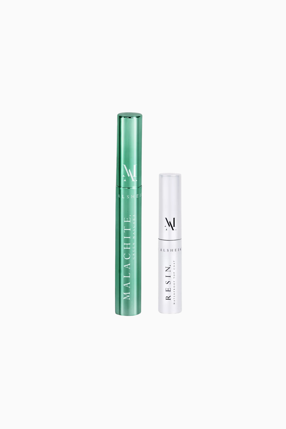 Colored Perfect Match Kit, Malachite Maskara ve Resin Su Geçirmez Topcoat ile Lüks Göz Makyajı