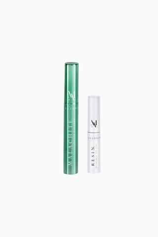 Colored Perfect Match Kit, Malachite Maskara ve Resin Su Geçirmez Topcoat ile Lüks Göz Makyajı