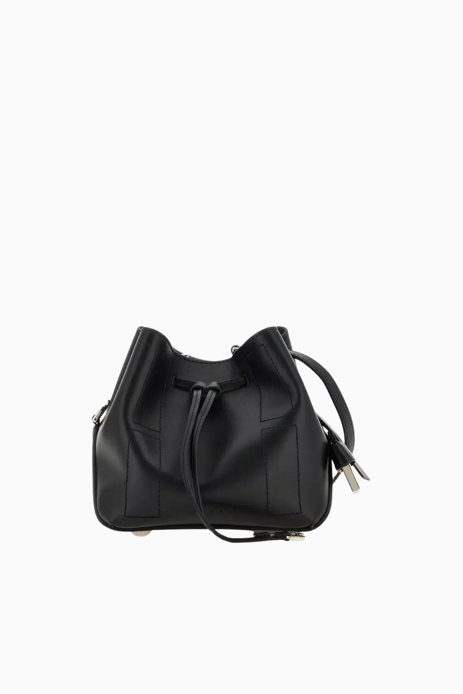 Mini Hocket Siyah Deri, Zarif ve Şık Bucket Omuz Çantası
