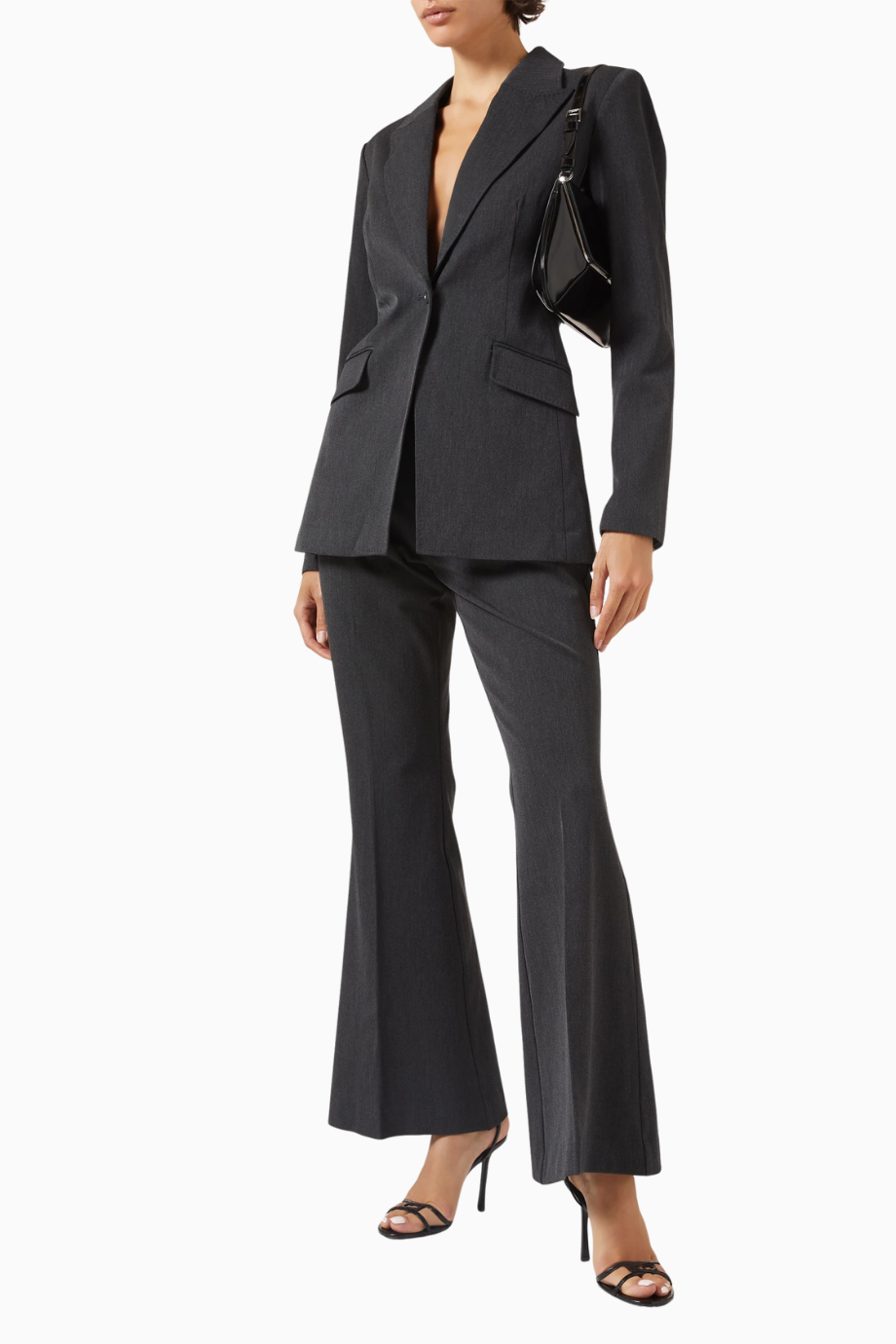 Sculpted Blazer, Kadın Zarif Bel Kesimli-Modern Şık Ceket