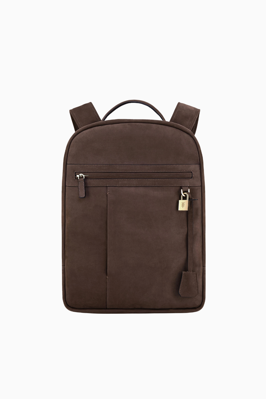 Nubuk Deri Unisex Sırt Çantası Kahverengi Premium Seyahat ve Laptop Çantası