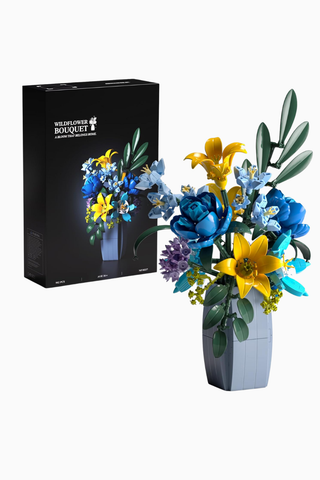 NF10337 Wildflower Bouquet Yapım Seti 902 Parça Botanik Çiçek Modeli