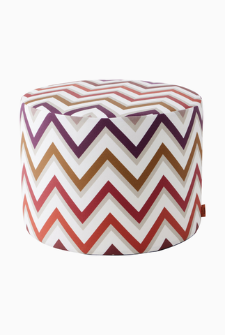Watamu Zigzag Outdoor Puf, Lüks İtalyan Tasarımı