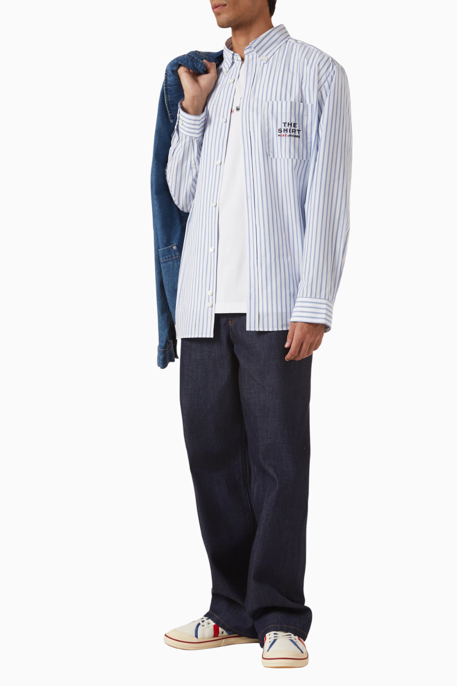 x Marc Jacobs Oversize Pamuk Poplin Erkek Gömlek