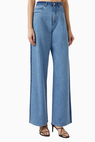 Type 02B Jeans, Geniş Paça, Geri Dönüştürülmüş Denimden Lüks Kot Pantolon