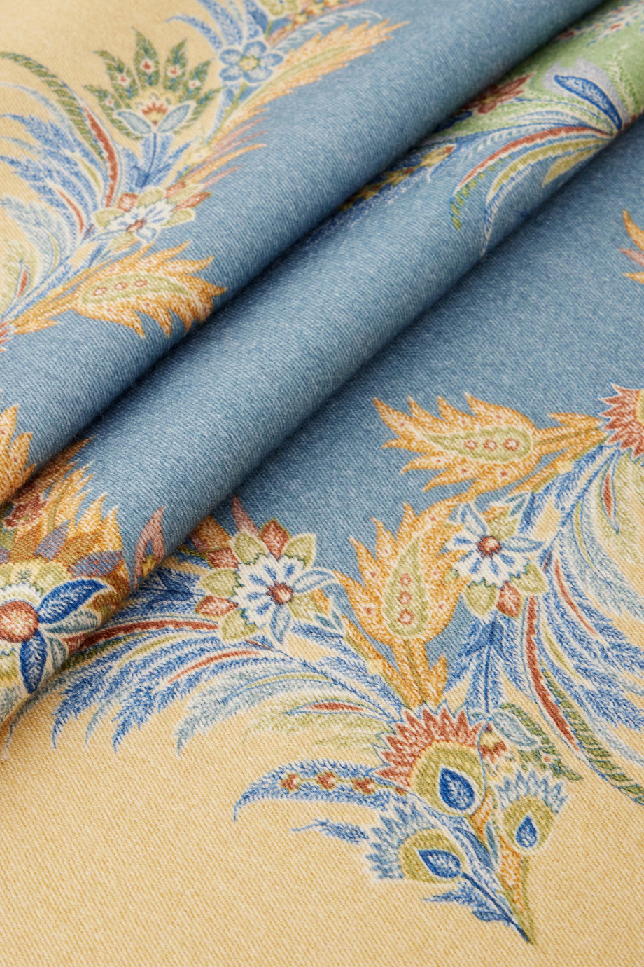 Desenli Yün Twill Battaniye İtalyan Tasarımı Lüks Dokunuş