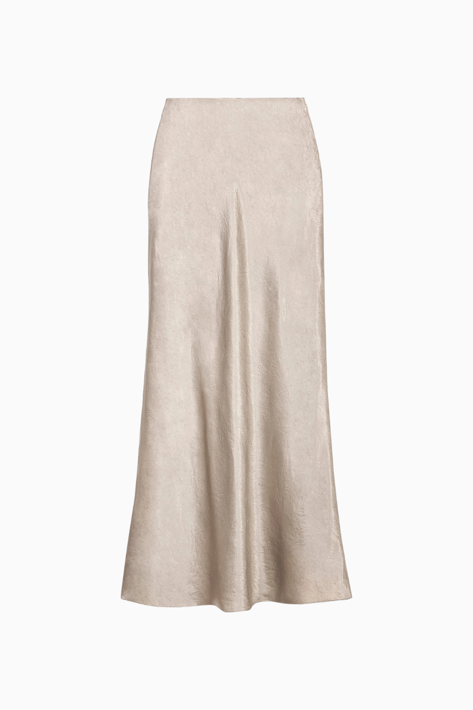 Crushed Satin Bias Cut Maxi Kadın Etek