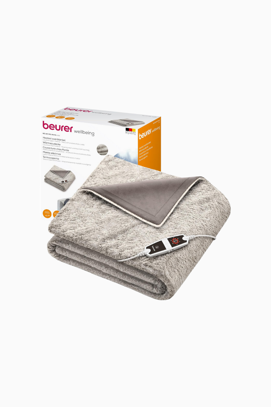 HD 150 XXL Nordic Elektrikli Battaniye 200x150 cm, 6 Isı Kademeli, Otomatik Kapanma