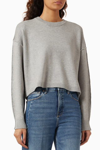 Oversize Crewneck Triko, Rahat-Modern Şık Kadın Kazak