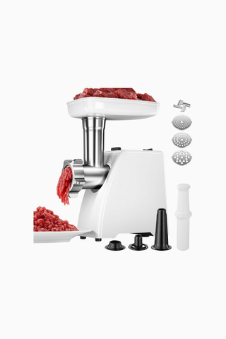 Elektrikli Kıyma Makinesi, 3 Tabaklı Sosis Doldurucu ve Küp Seti