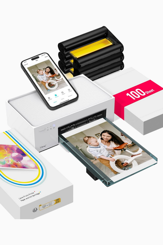 10x15 cm Wi-Fi Fotoğraf Yazıcısı, 100 Yaprak Set, 300 DPI