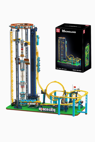 Uzay Asansörü Roller Coaster Yapım Seti 3118+ Parça Motorlu Model