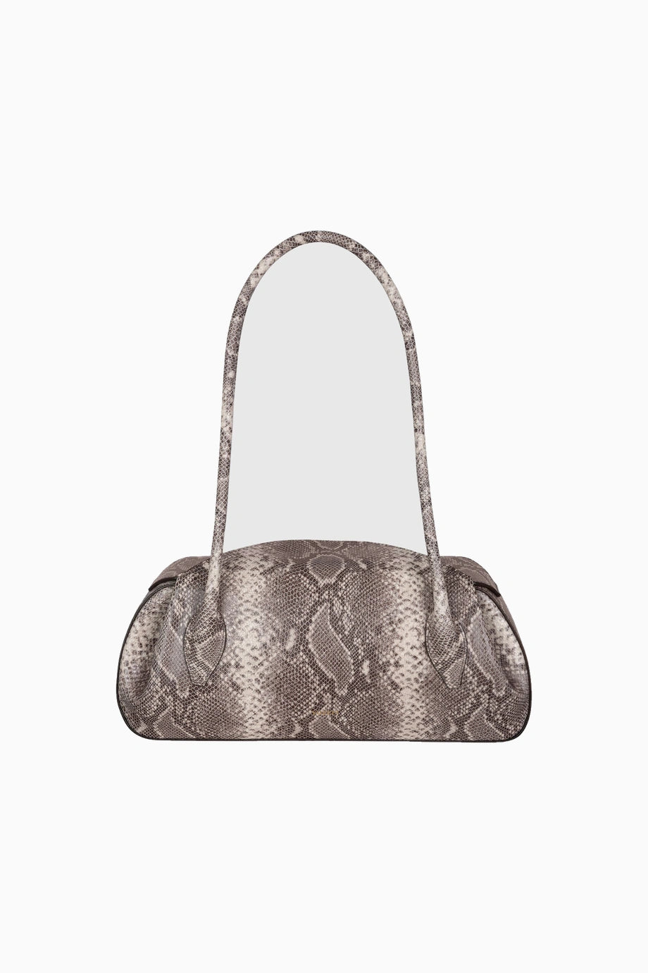 Oyster Shoulder Ash Snake %100 Deri El İşçiliği Lüks İtalyan Tasarımı Omuz Çantası
