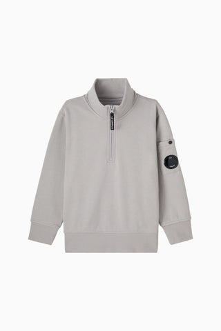 Lens Gri Erkek Çocuk Yarım Fermuarlı Sweatshirt