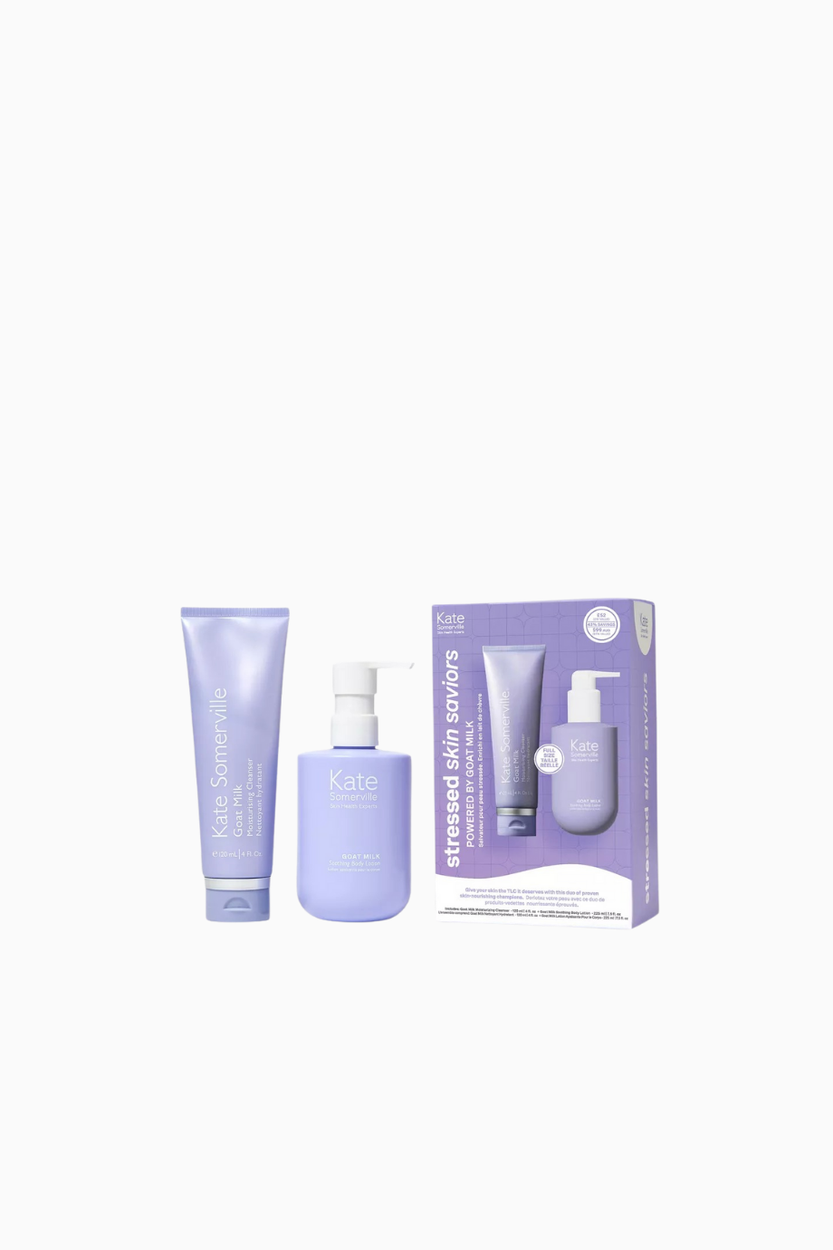 Stressed Skin Saviors Set, Keçi Sütü Özlü Yüz ve Vücut Bakım Seti