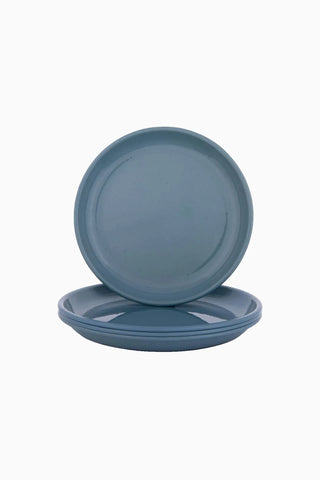 Rolled Enamelware Plate Kamp Mutfağı 4’lü Emaye Tabak