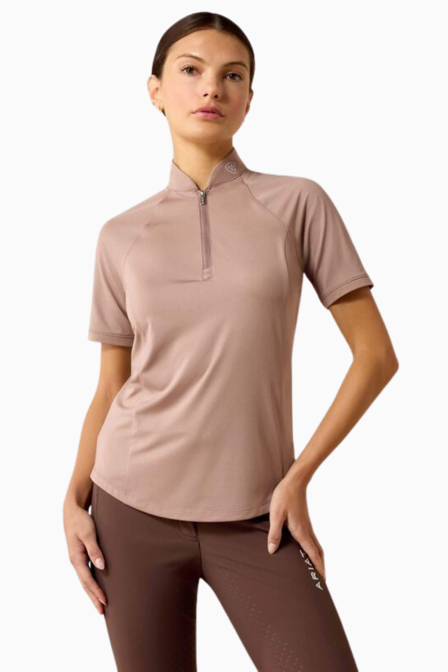 Soquel 1/4 Zip Kadın Performans Binicilik T-shirt